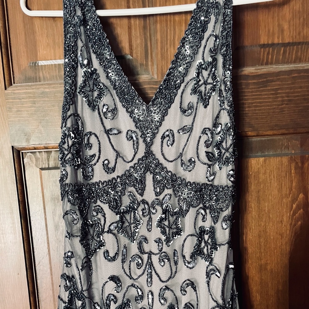 Mother of the bride beaded dress 12 Pisarro Nights